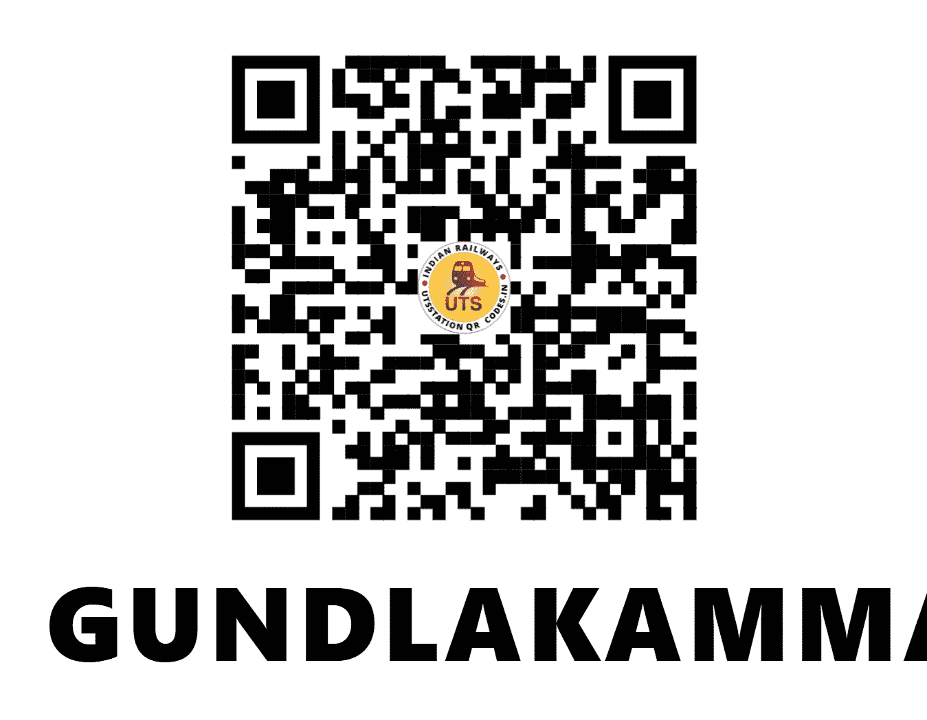 UTS QR Code for GUNDLAKAMMA - GKM - SC (ANDHRA PRADESH)